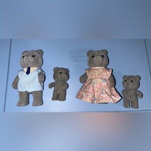 Sylvanian families Vintage Maple Town Bear Family Of 4